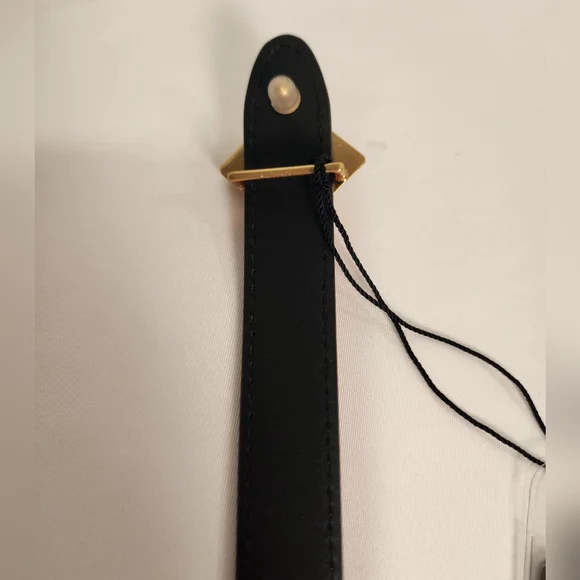 MCM Reversible Diamond Logo Belt Embossed Orange Black Leather Belt Gold 085 New MCM Reversible Diamond Logo Belt Embossed Orange Black  main image 4